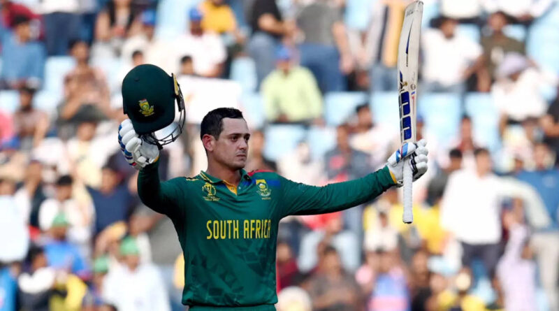 ODI World Cup: Quinton de Kock stars as South Africa as crushed Australia in 134 Runs to top |  கிரிக்கெட் செய்திகள் - டைம்ஸ் ஆஃப் இந்தியா